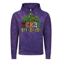 Cloud Purple merry christmas with christmas trees Vintage Hoodie - AdoDesignShop