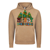 Merry Christmas With Christmas Trees Vintage Hoodie | Teevron