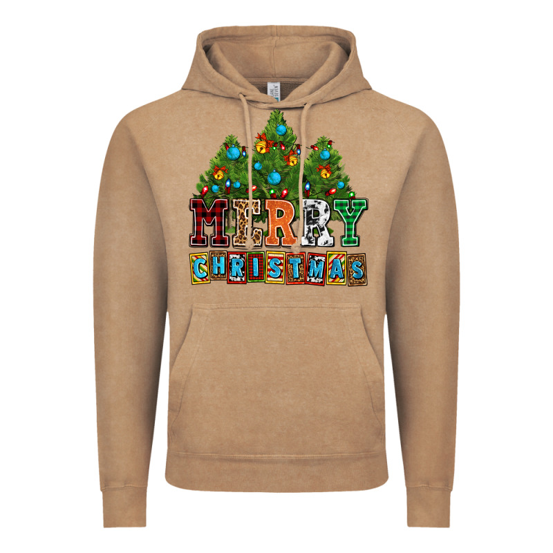 Merry Christmas With Christmas Trees Vintage Hoodie by AdoDesignShop | Teevron