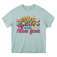 Arona coffee scrubs and rubber gloves Heavy Core Tee - texasbilliewilder