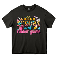 Asphalt coffee scrubs and rubber gloves Heavy Core Tee - texasbilliewilder