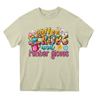 Mossy coffee scrubs and rubber gloves Heavy Core Tee - texasbilliewilder