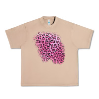 Burro pink leopard patch Urban Heavy Tee - AdoDesignShop