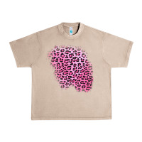 French Oak pink leopard patch Urban Heavy Tee - AdoDesignShop