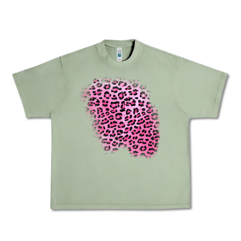 Pink Leopard Patch Urban Heavy Tee by AdoDesignShop | Teevron