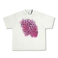 Pistachio pink leopard patch Urban Heavy Tee - AdoDesignShop