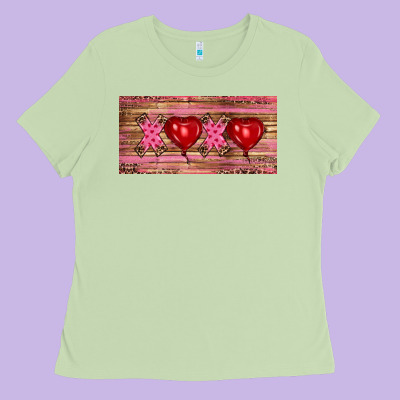 Valentine's Day Xoxo Ladies Tee Designed By Ranaportraitstore