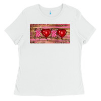 White Valentine's Day Xoxo Ladies Tee - RanaPortraitStore