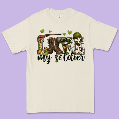 Love My Soldier Premium Tee Designed By Zillion Design Studio
