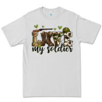 Dove Grey love my soldier Premium Tee - Zillion Design Studio