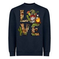 Navy love camping gnome Heavyweight Sweatshirt - BarkalooDesign
