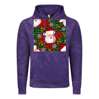Cloud Purple Christmas Santa Claus Seamless Pattern Vintage Hoodie - BundleAndBundleShop