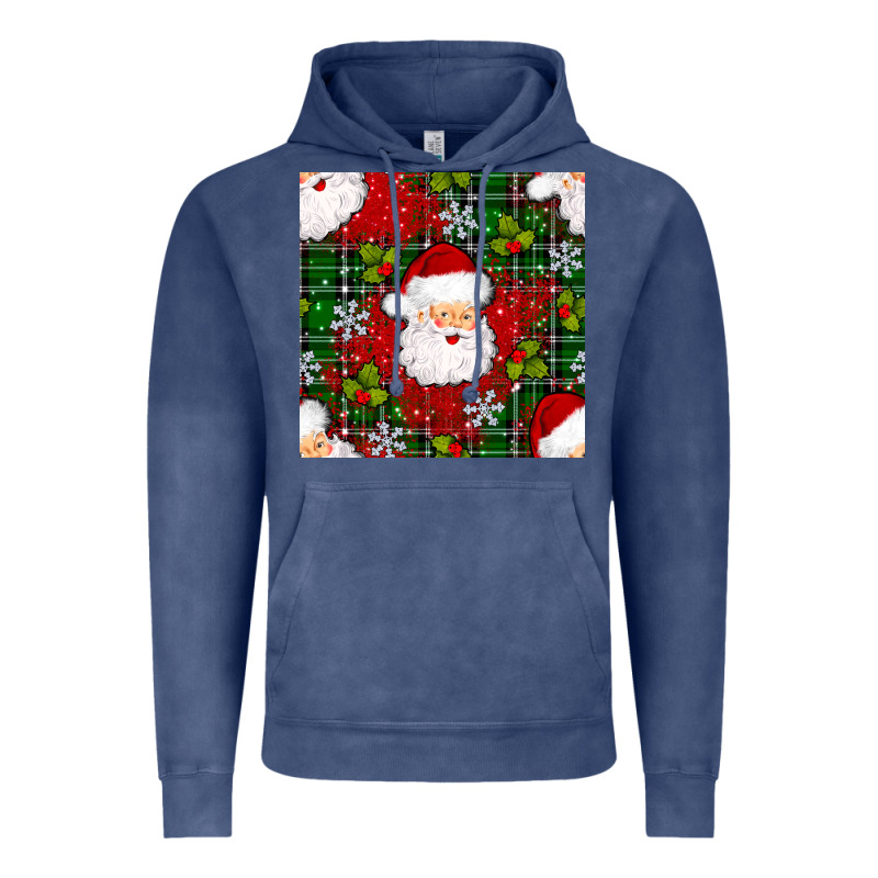 Christmas Santa Claus Seamless Pattern Vintage Hoodie by BundleAndBundleShop | Teevron