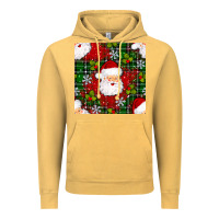 Vintage Mustard Christmas Santa Claus Seamless Pattern Vintage Hoodie - BundleAndBundleShop