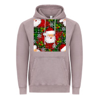 Vintage Zinc Christmas Santa Claus Seamless Pattern Vintage Hoodie - BundleAndBundleShop