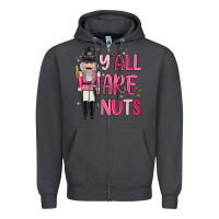 Smoke yall are nuts Zipper Hoodie - MaliasSmallBusiness