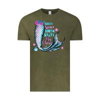 Vintage Olive sassy since birth salty by choice Vintage Tee - JahusDesignShop