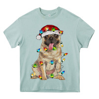 Arona pug with christmas lights Heavy Core Tee - RanaPortraitStore