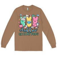 Toasted Coconut chillin with my peeps Long Sleeve Tee - MaliasSmallBusiness