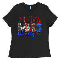 Black little miss liberty billie wilder Ladies Tee - texasbilliewilder