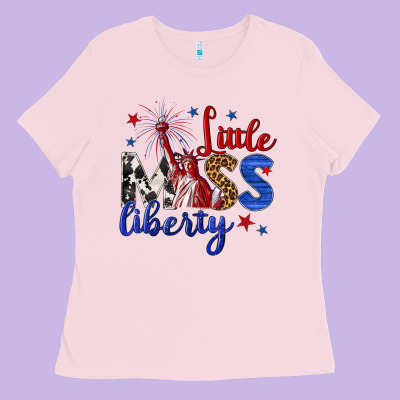 Little Miss Liberty Billie Wilder Ladies Tee Designed By Texasbilliewilder