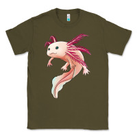 Army Green axolotl Classic Tee - Jasminsmagicworld
