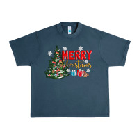 Merry Christmas Tree Urban Heavy Tee | Teevron