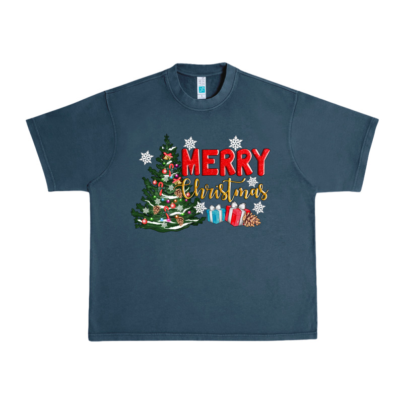 Merry Christmas Tree Urban Heavy Tee by AdoDesignShop | Teevron
