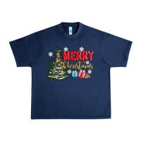 Navy merry christmas tree Urban Heavy Tee - AdoDesignShop