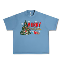 Pebble Blue merry christmas tree Urban Heavy Tee - AdoDesignShop