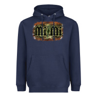 Navy Camouflage Patterned Mimi Tried Heavyweight Hoodie - Bettercallsaul
