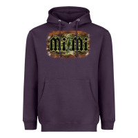 Plum Camouflage Patterned Mimi Tried Heavyweight Hoodie - Bettercallsaul