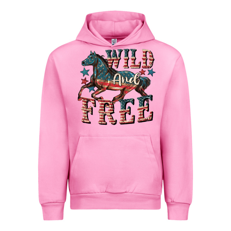 Wild And Free 4th Of July Urban Hoodie by CowGirlArtShop | Teevron