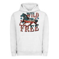 Pigment Lunar Rock Wild and free 4th of july Urban Hoodie - CowGirlArtShop