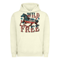 Pigment Pistachio Wild and free 4th of july Urban Hoodie - CowGirlArtShop