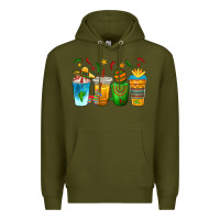 Army Green Cinco de Mayo Coffee Cups Premium Hoodie - texasbilliewilder
