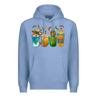 Colony Blue Cinco de Mayo Coffee Cups Premium Hoodie - texasbilliewilder