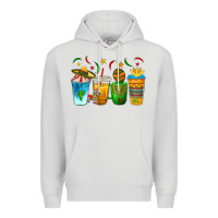 Dove Grey Cinco de Mayo Coffee Cups Premium Hoodie - texasbilliewilder