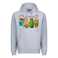 Heather Grey Cinco de Mayo Coffee Cups Premium Hoodie - texasbilliewilder