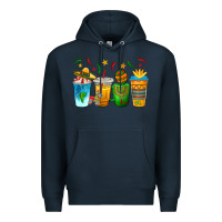 Navy Cinco de Mayo Coffee Cups Premium Hoodie - texasbilliewilder
