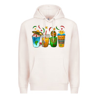 Pale Pink Cinco de Mayo Coffee Cups Premium Hoodie - texasbilliewilder