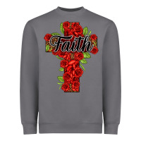 Storm faith floral cross Heavyweight Sweatshirt - NancyCooperArtShop