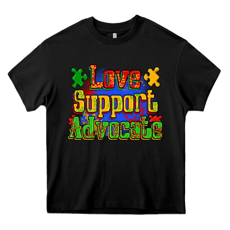 Love Support Advocate Heavy Core Tee by Zillion Design Studio | Teevron