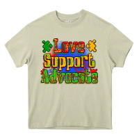 Mossy love support advocate Heavy Core Tee - Zillion Design Studio