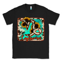 Black capricorn turquoise cowhide Classic Tee - RanaPortraitStore