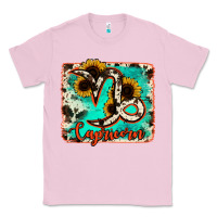 Bubblegum Pink capricorn turquoise cowhide Classic Tee - RanaPortraitStore