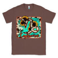 Chestnut capricorn turquoise cowhide Classic Tee - RanaPortraitStore