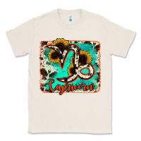Natural capricorn turquoise cowhide Classic Tee - RanaPortraitStore