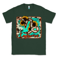 Sports Green capricorn turquoise cowhide Classic Tee - RanaPortraitStore
