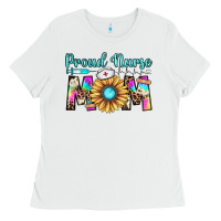 White proud nurse mom Ladies Tee - JahusDesignShop